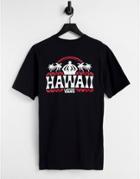 Vans Hawaii Back Print T-shirt In Black