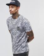 Hype T-shirt In Mono Print - White