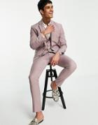 New Look Skinny Suit Pant In Pale Pink