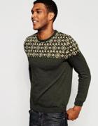 Asos Sweater With Geo-tribal Design - Khaki