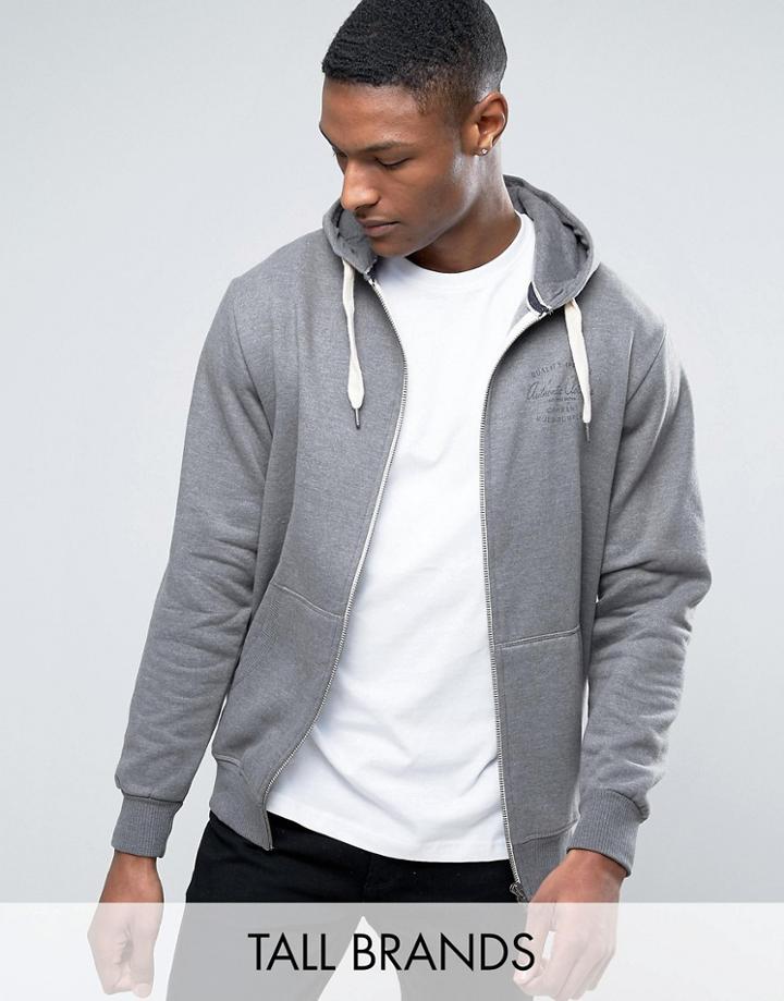 Jacamo Tall Hoodie In Gray - Gray