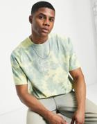 Karl Kani Signature T-shirt In Blue Tie Dye-multi