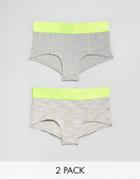 Puma Space Dye 2 Pack Mini Short - Black