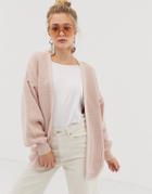 New Look Oversize Cardigan - Pink