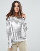 Y.a.s Binta Gathered Stripe Sweater - Multi