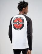 Asos Mickey Long Sleeve T-shirt With Raglan Sleeve And Retro Print - W