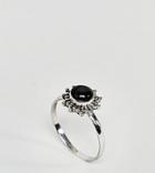 Reclaimed Vintage Sterling Silver Onyx Ring - Silver