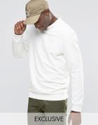 Puma High Neck Sweatshirt With Embroidered Puma Logo Exclusive To Asos - White
