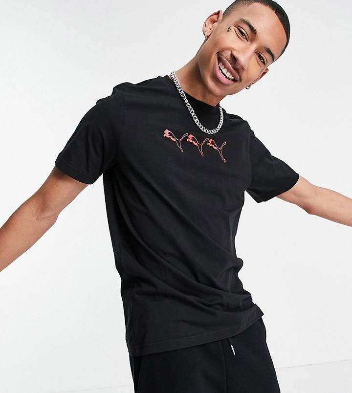 Puma Repeat Cat Logo T-shirt In Black - Exclusive To Asos