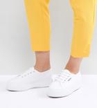 Superga 2790 Linea Flatform Sneakers In White - White