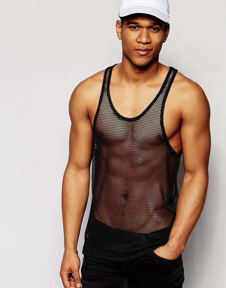 Asos Loungewear String Tank - Black