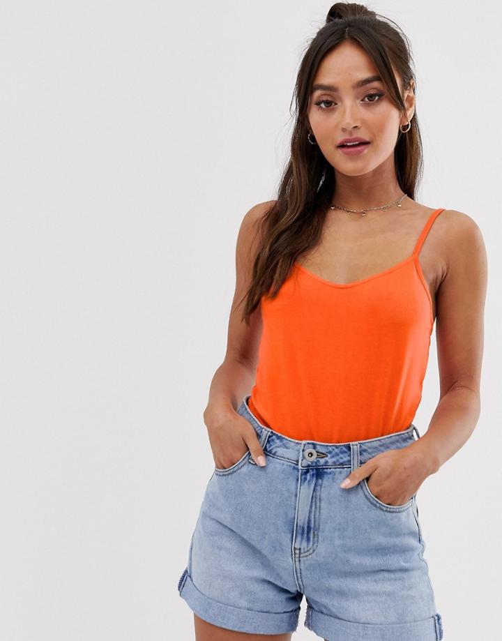 Asos Design Ultimate Cami In Orange