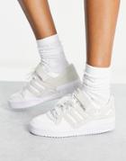 Adidas Originals Forum Low Sneakers In Off-white