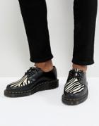 Dr Martens Core Fusion Zebra Creepers In Black - Black
