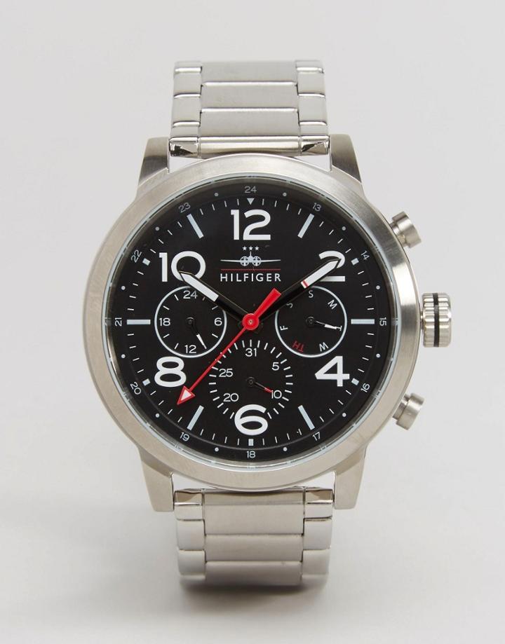 Tommy Hilfiger Jake Chronograph Bracelet Watch In Silver 1791234 - Silver