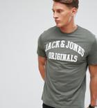 Jack & Jones Originals T-shirt With Embroidered Branding - Green