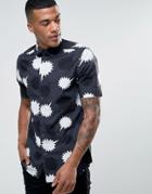 Diesel S-willie Speech Bubble Print Shirt Short Sleeve - Black