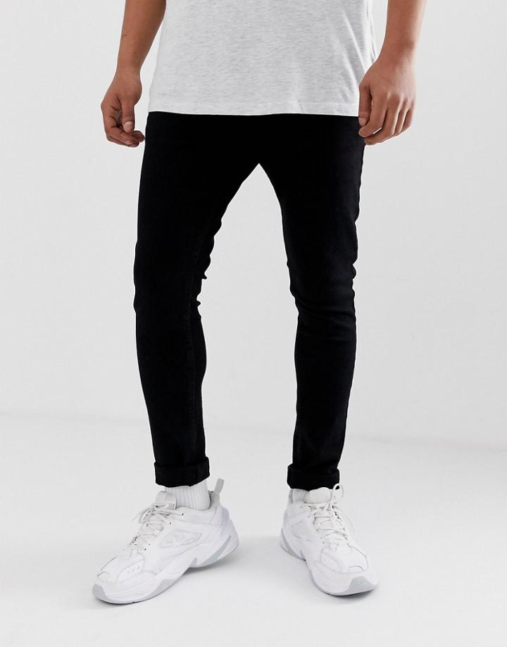 Brave Soul Skinny Jeans In Back - Black