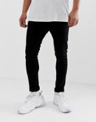 Brave Soul Skinny Jeans In Back - Black