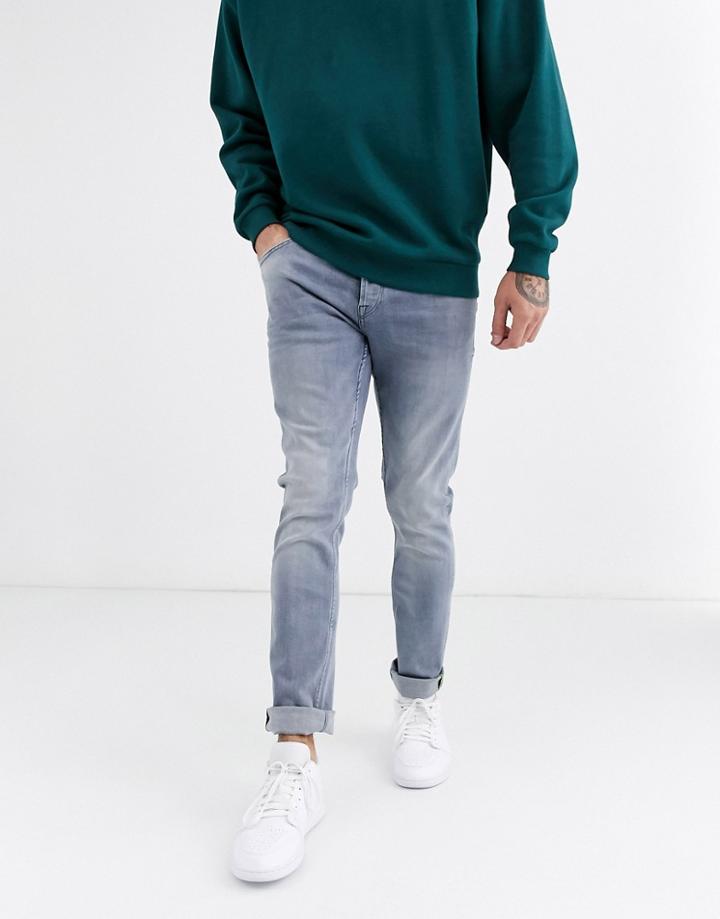 Only & Sons Slim Fit Jeans In Blue Gray Wash