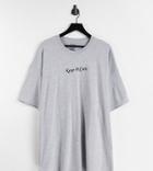 Heartbreak Plus Keep It Cute Slogan T-shirt-grey