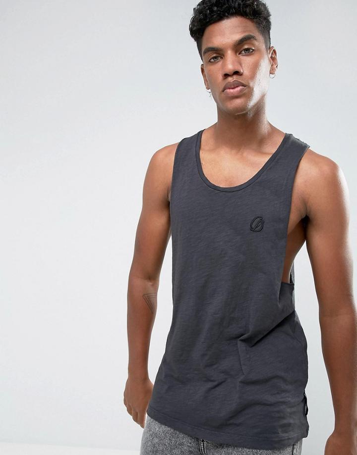 Criminal Damage West Racer Tank - Gray