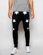 True Religion Star Print Jogger - Black