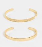 Asos Design 14k Gold Plated 2-pack Bangle Bracelets
