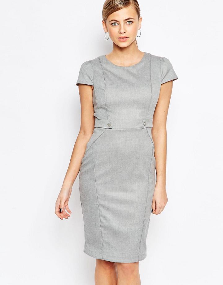 Oasis Pencil Dress - Gray