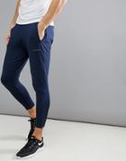 Asos 4505 Super Skinny Training Joggers With Zip Cuff - Navy