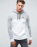 Hollister Icon Logo Overhead Hoodie Regular Fit In White - White