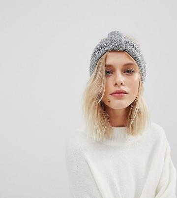 Willow And Paige Knitted Headband - Gray