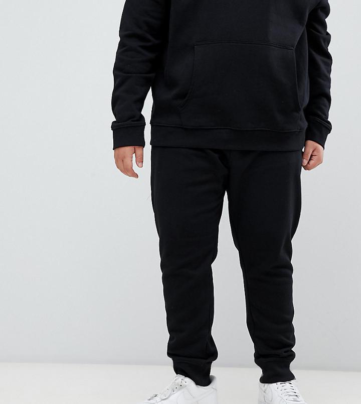 New Look Plus Joggers In Black - Black