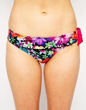 Pour Moi Polynesia Frill Bikini Bottom - Multi
