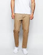 Cheap Monday Work Chinos Tapered Cropped Fit - Washed Sand