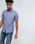 Only & Sons Short Sleeve Chambray Shirt - Blue