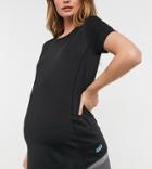 Asos 4505 Maternity Fitted T-shirt With Seam Detail-blues