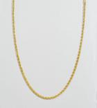 Reclaimed Vintage Inspired Rope Chain Necklace 4mm - Gold
