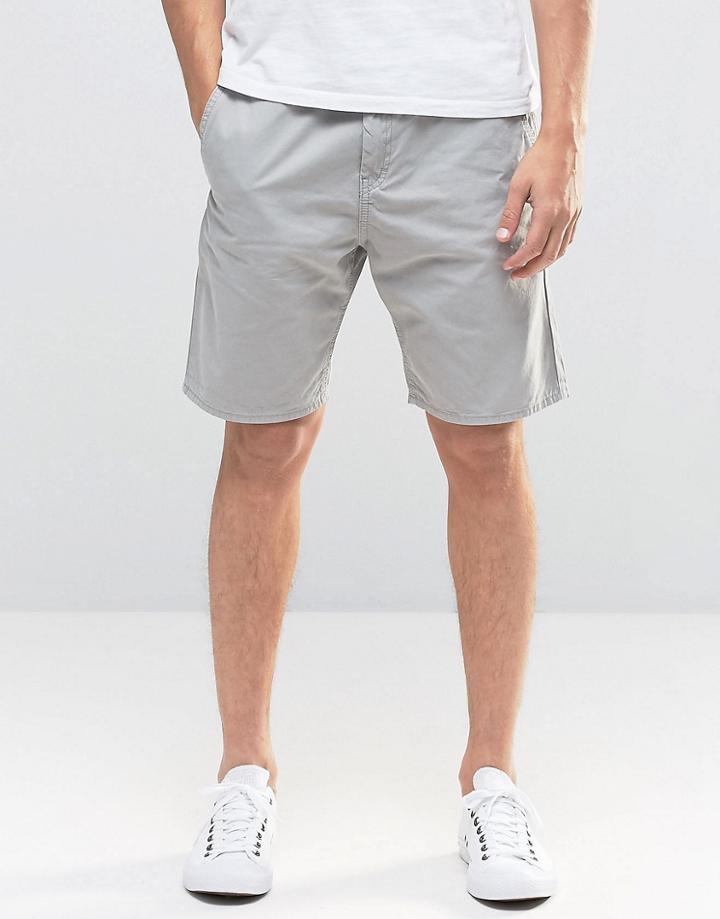 Bench Slim Fit Twill Shorts - Gray