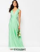 Fame And Partners Valencia Satin Maxi Dress - Spray