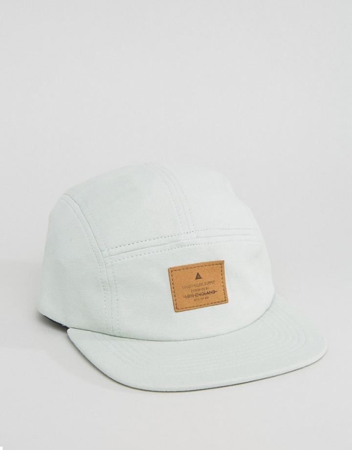 Asos 5 Panel Cap In Mint Jersey - Green