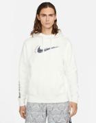 Nike Americana Pack Logo Hoodie In Off White