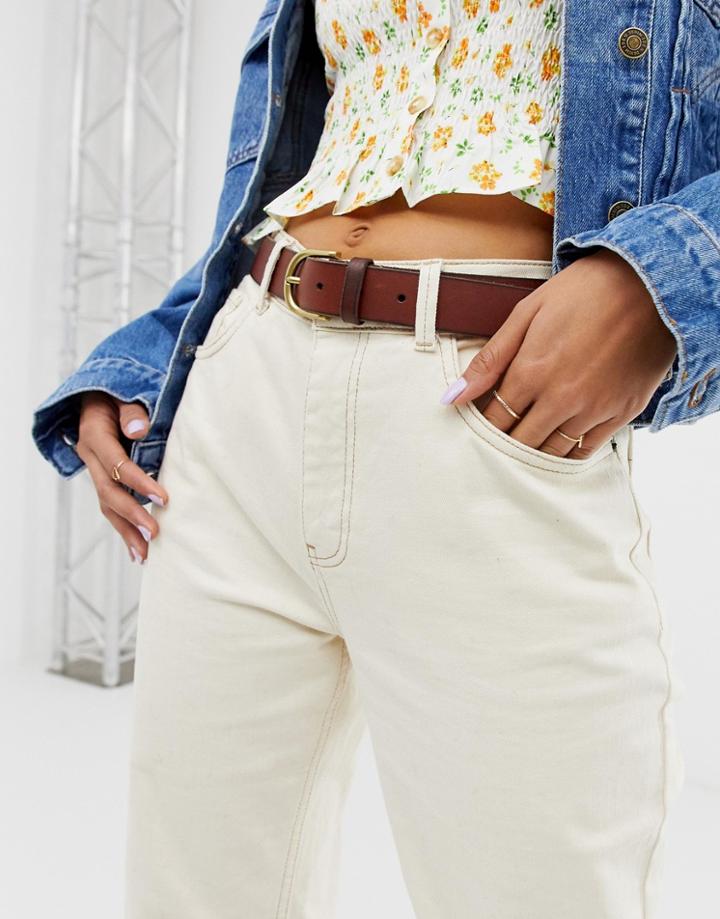 Hollister Perfect Leather Belt - Brown