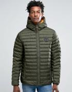 Timberland Lightweight Hooded Down Jacket In Green - Green