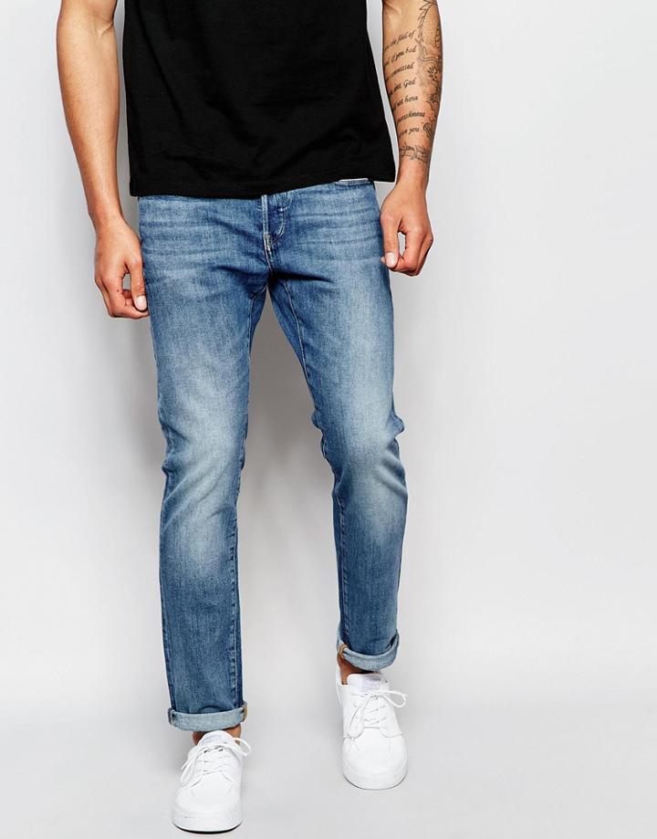 G-star Jeans 3301 Slim Fit Stretch Light Aged Wash - Lt Aged