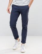 Burton Menswear Navy Skinny Pants With Stretch - Navy