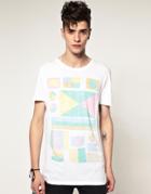 Asos T-shirt With Flag Print - White