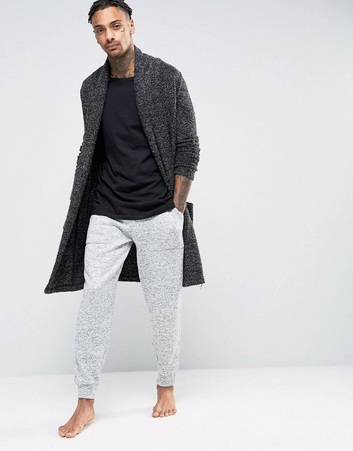 Asos Textured Jersey Jogger - Gray