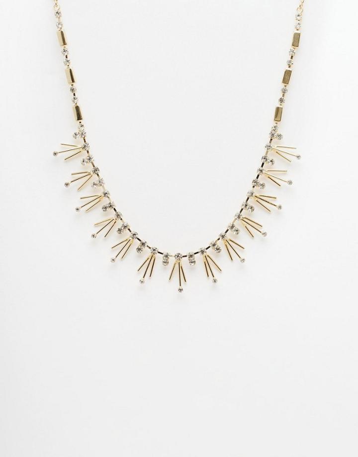 Asos Occasion Crystal Necklace - Crystal