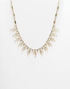 Asos Occasion Crystal Necklace - Crystal